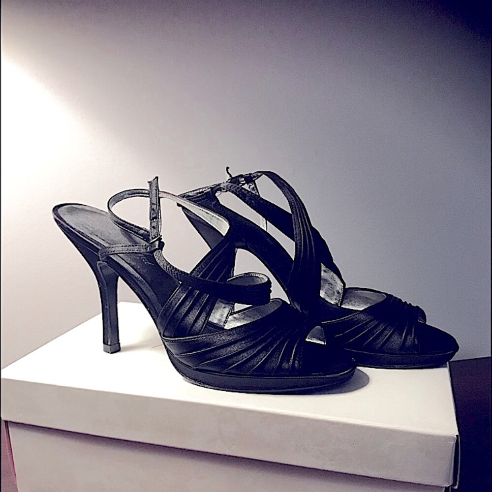 Gatsby Joan & David Circa Cord Accent Strappy Stilettos 4.25 inch - Picture 5 of 10